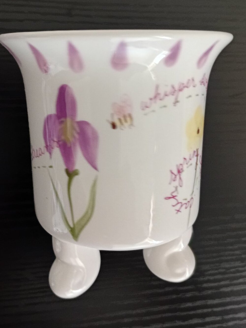 Bath & Body Works Porcelain Spring 2000 Collection Candle Holder